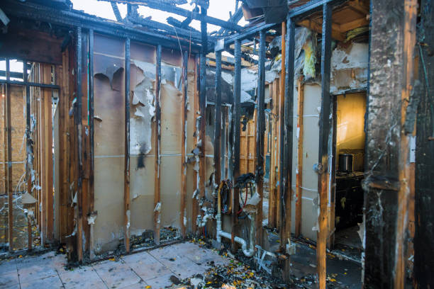 Professional Fire Damage Repair technician working in Pineville, PA